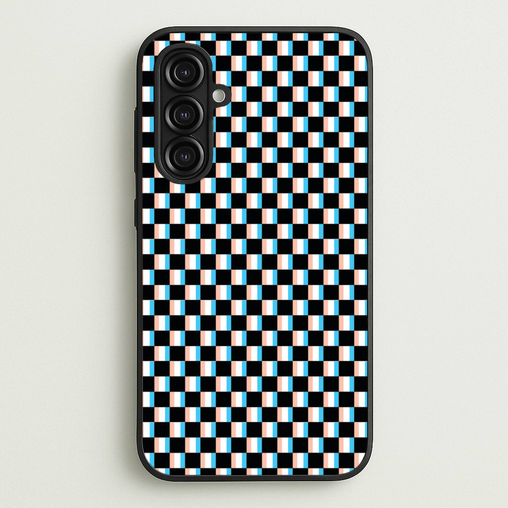 3D Squares - Trippy Patterns - Trippy Patterns Phone Case for Galaxy A16