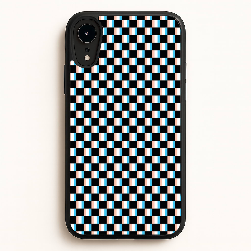 3D Squares - Trippy Patterns - Trippy Patterns Phone Case for iPhone XR