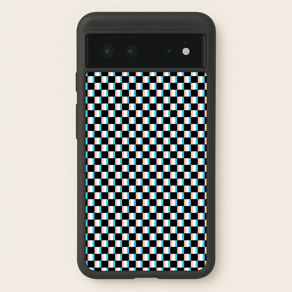 3D Squares - Trippy Patterns - Trippy Patterns Phone Case for Google Pixel 6