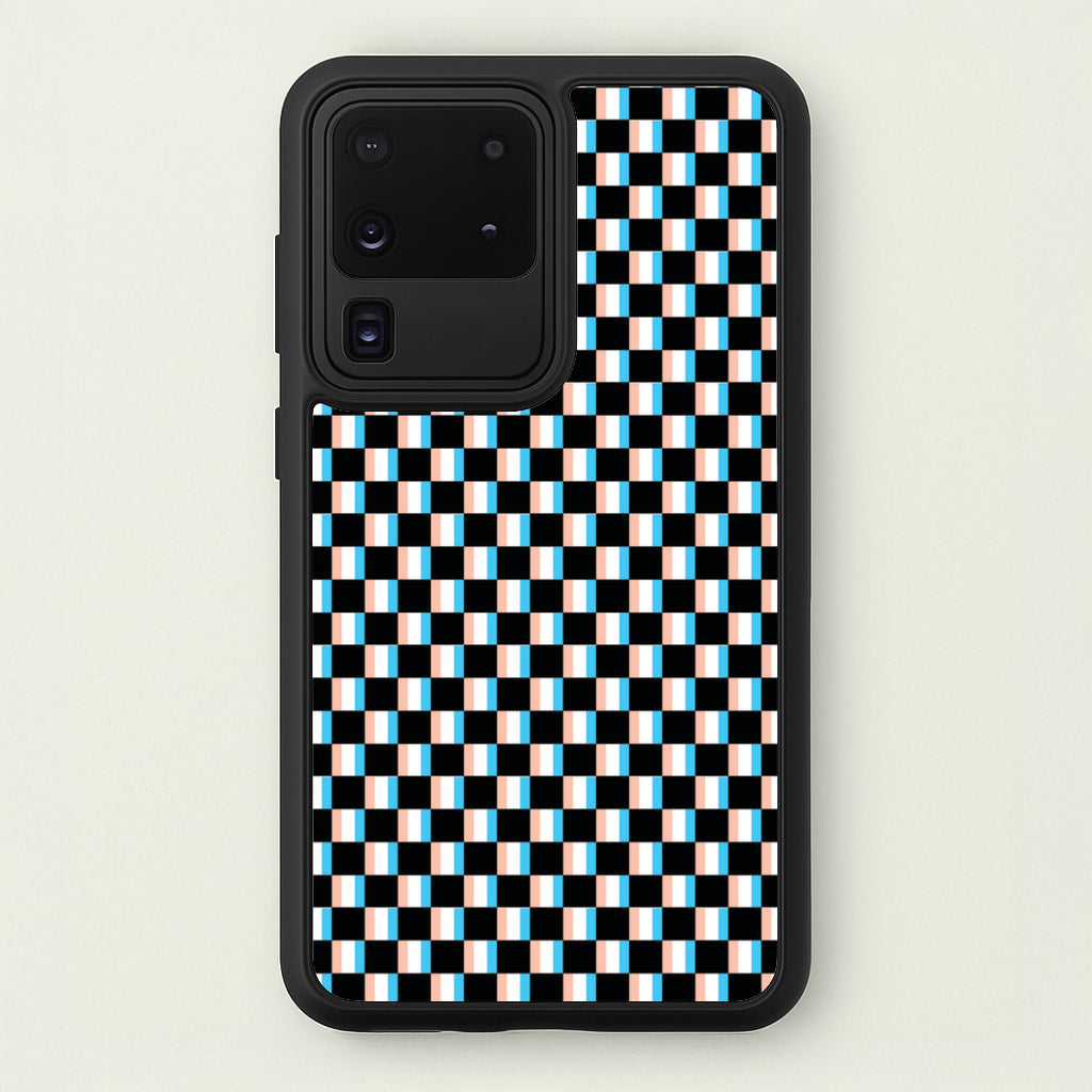 3D Squares - Trippy Patterns - Trippy Patterns Phone Case for Galaxy S20 Ultra
