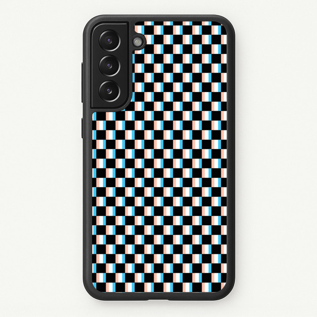 3D Squares - Trippy Patterns - Trippy Patterns Phone Case for Galaxy S21 Plus