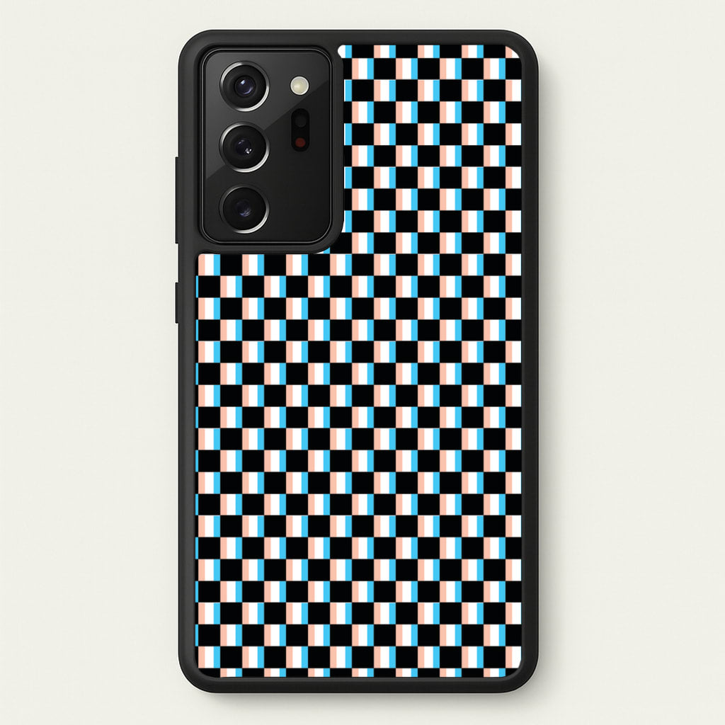 3D Squares - Trippy Patterns - Trippy Patterns Phone Case for Galaxy Note 20 Ultra