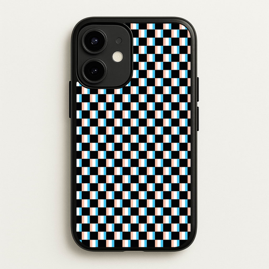 3D Squares - Trippy Patterns - Trippy Patterns Phone Case for iPhone 12 Mini