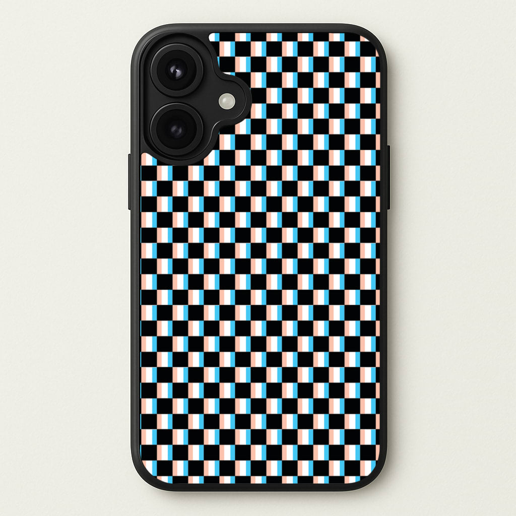 3D Squares - Trippy Patterns Phone Case for iPhone 17