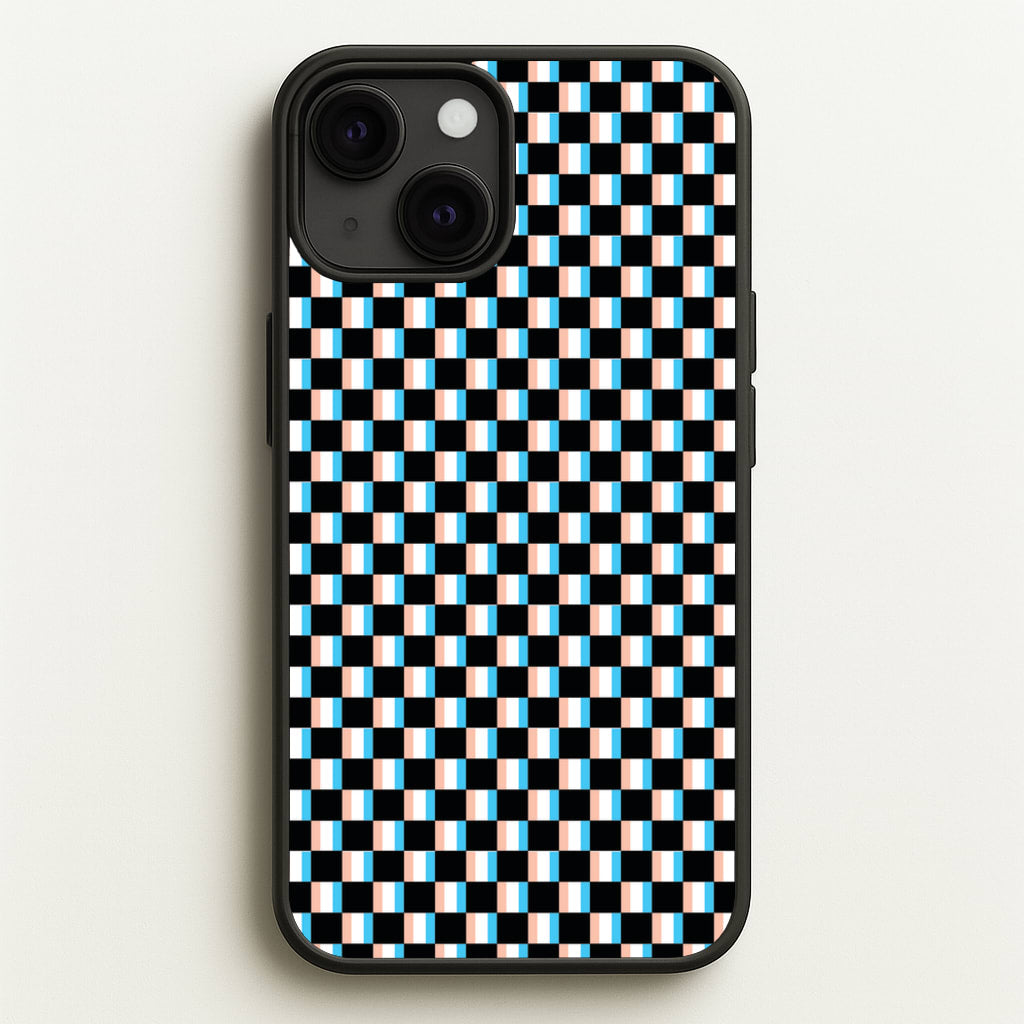 3D Squares - Trippy Patterns - Trippy Patterns Phone Case for iPhone 13