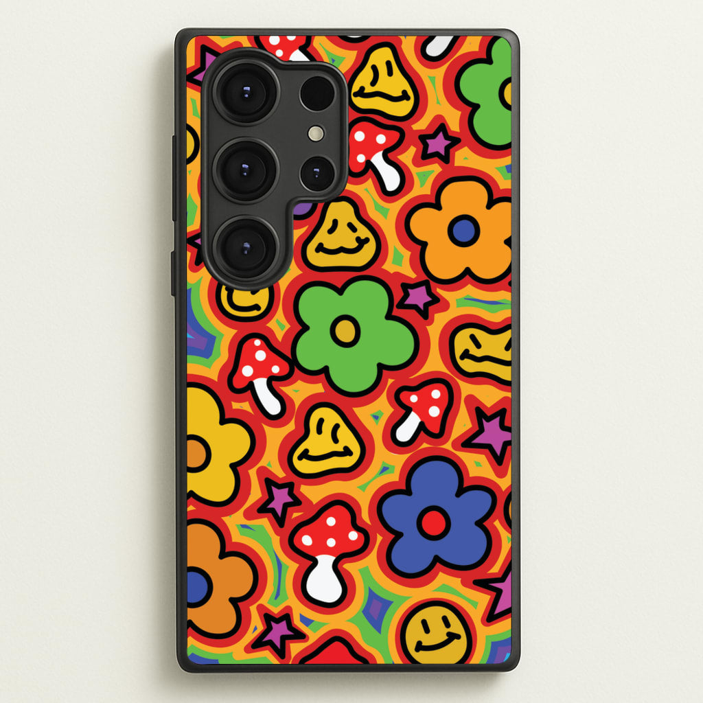 Rainbow Trip - Trippy Patterns - Trippy Patterns Phone Case for Galaxy S25 Ultra
