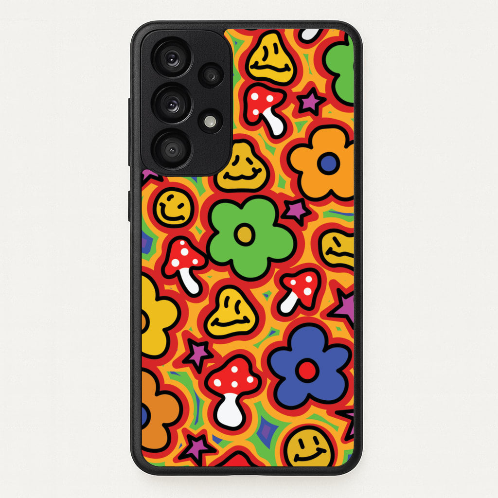 Rainbow Trip - Trippy Patterns - Trippy Patterns Phone Case for Galaxy A53
