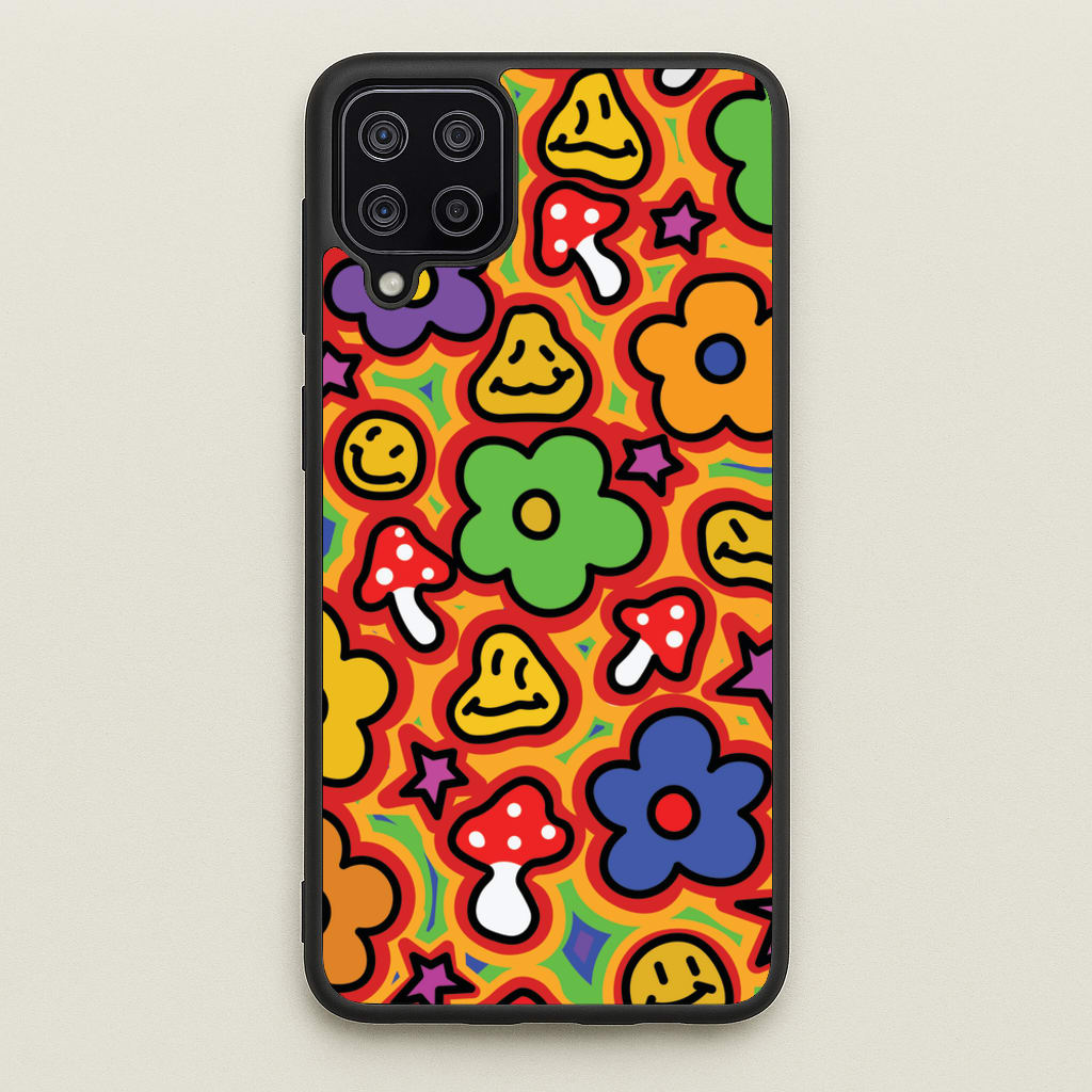 Rainbow Trip - Trippy Patterns - Trippy Patterns Phone Case for Galaxy A12