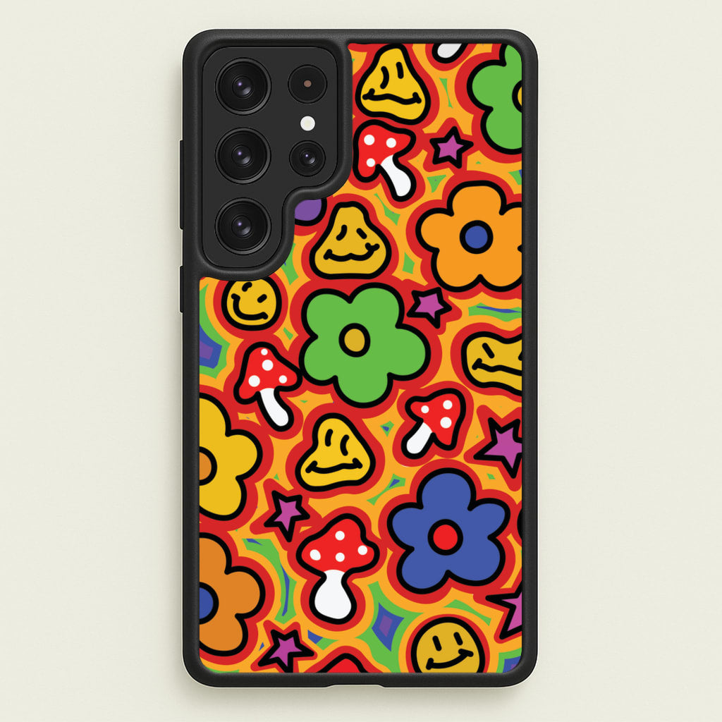 Rainbow Trip - Trippy Patterns - Trippy Patterns Phone Case for Galaxy S23 Ultra