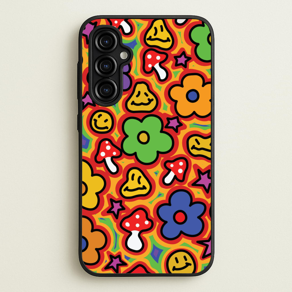 Rainbow Trip - Trippy Patterns - Trippy Patterns Phone Case for Galaxy A54