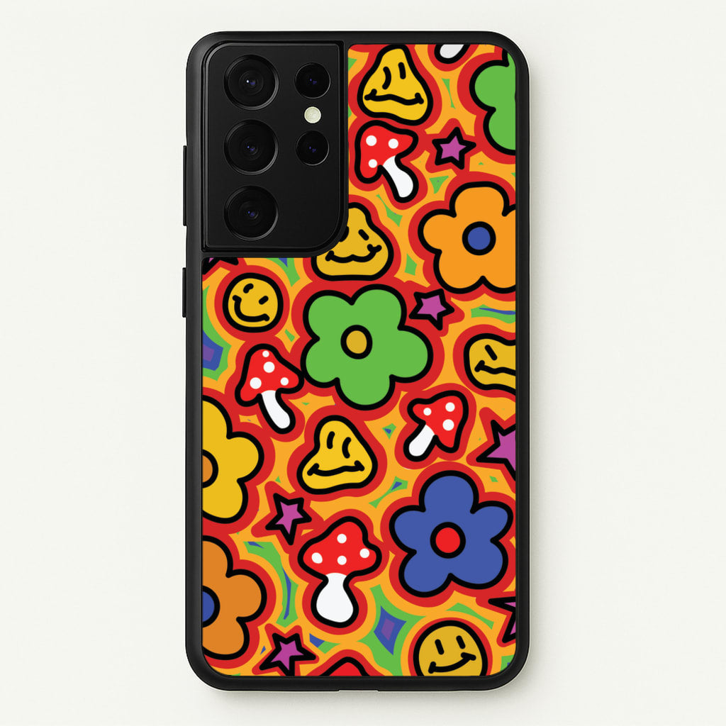 Rainbow Trip - Trippy Patterns - Trippy Patterns Phone Case for Galaxy S21 Ultra