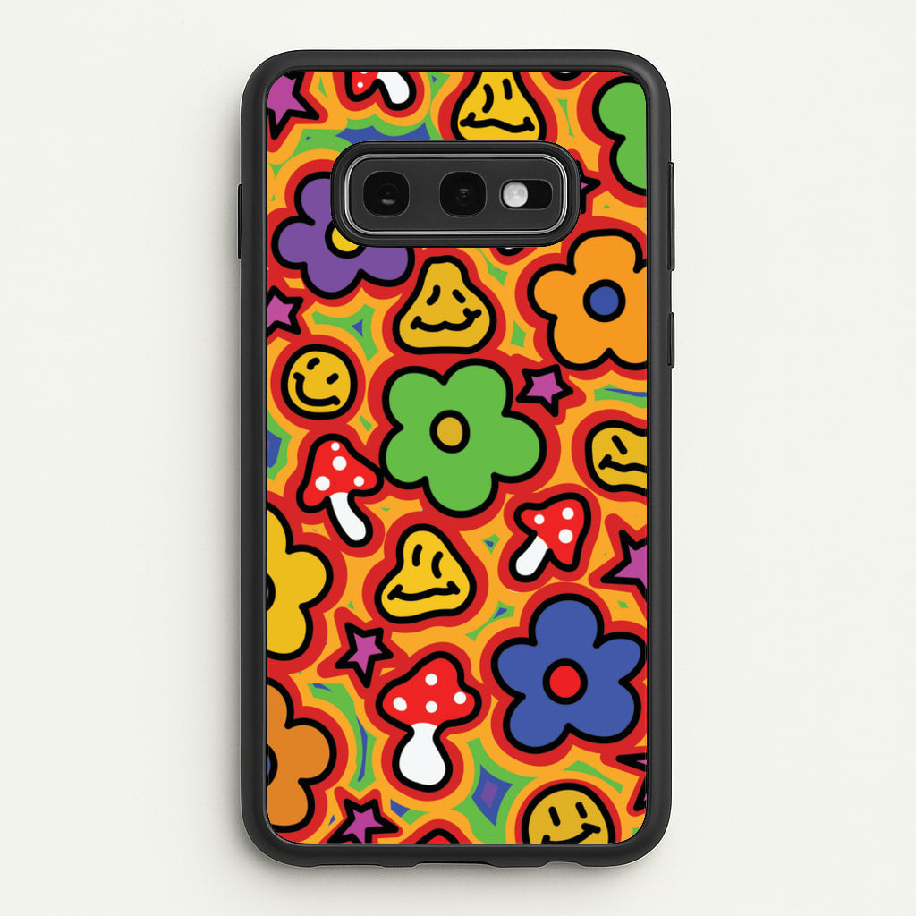 Rainbow Trip - Trippy Patterns - Trippy Patterns Phone Case for Galaxy S10e