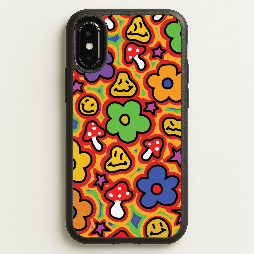 Rainbow Trip - Trippy Patterns - Trippy Patterns Phone Case for iPhone X / XS