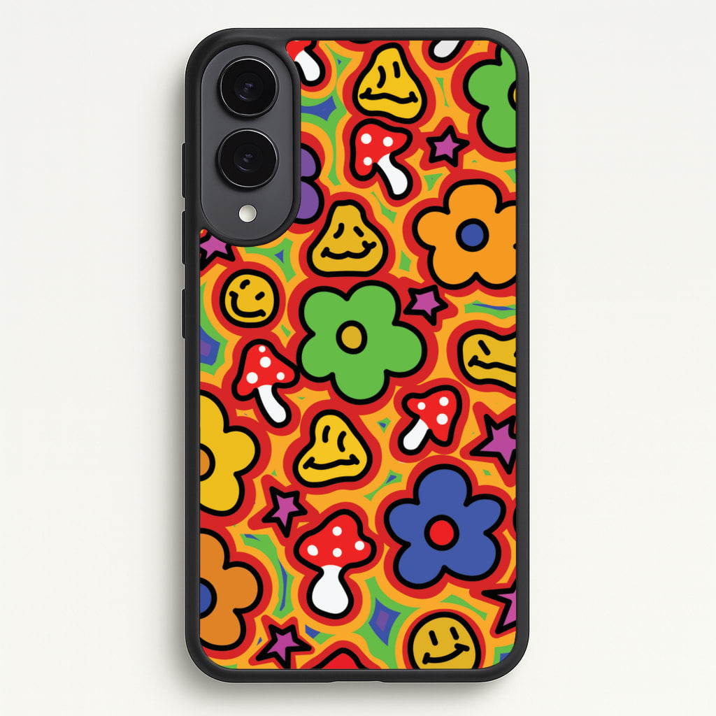 Rainbow Trip - Trippy Patterns - Trippy Patterns Phone Case for Galaxy S25 Edge