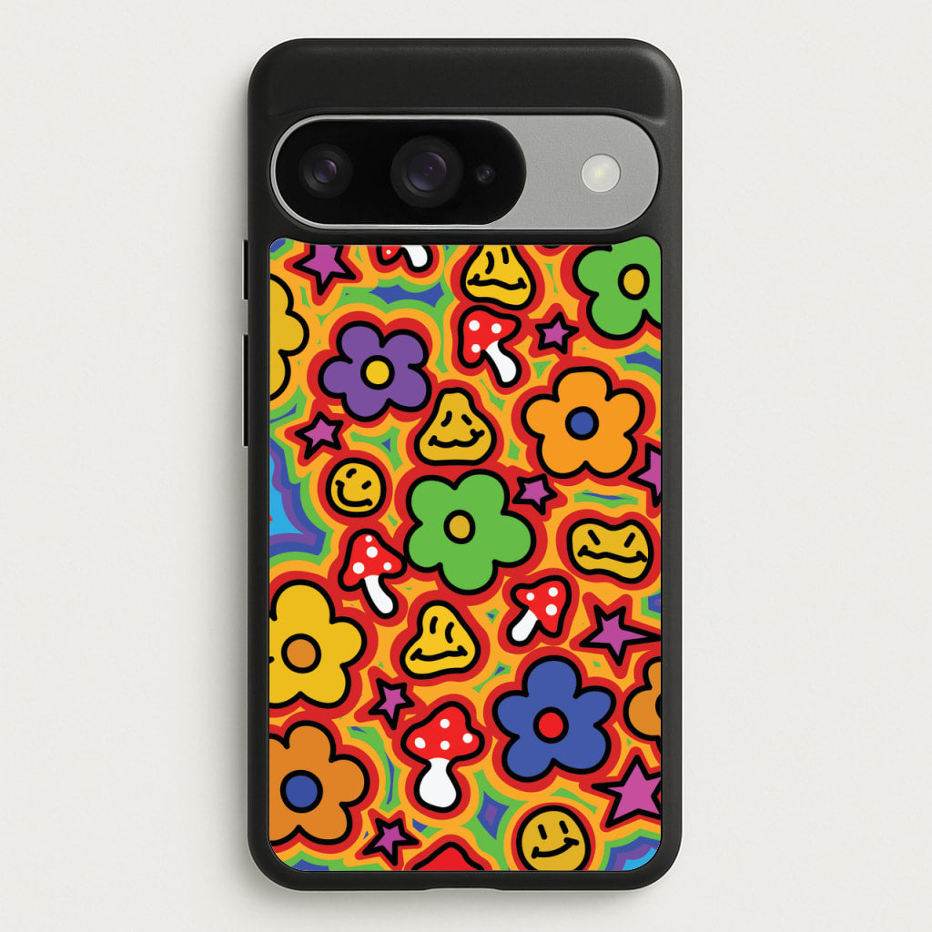 Rainbow Trip - Trippy Patterns Phone Case for Google Pixel 10 / 10 Pro