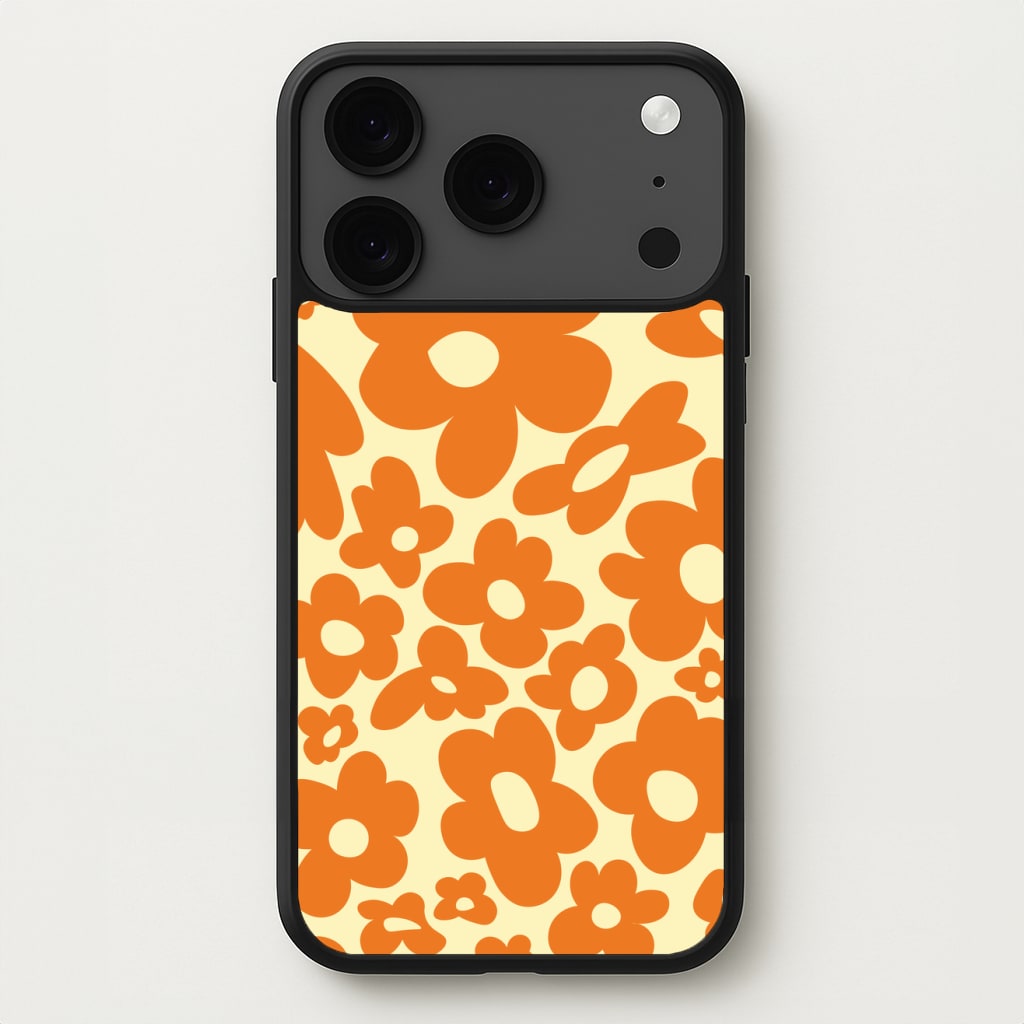 Orange Flowers - Trippy Patterns Phone Case for iPhone 17 Pro Max
