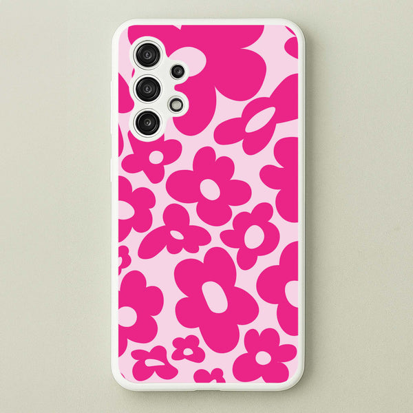 Pink Flowers - Trippy Patterns - Trippy Patterns Phone Case for Galaxy A13