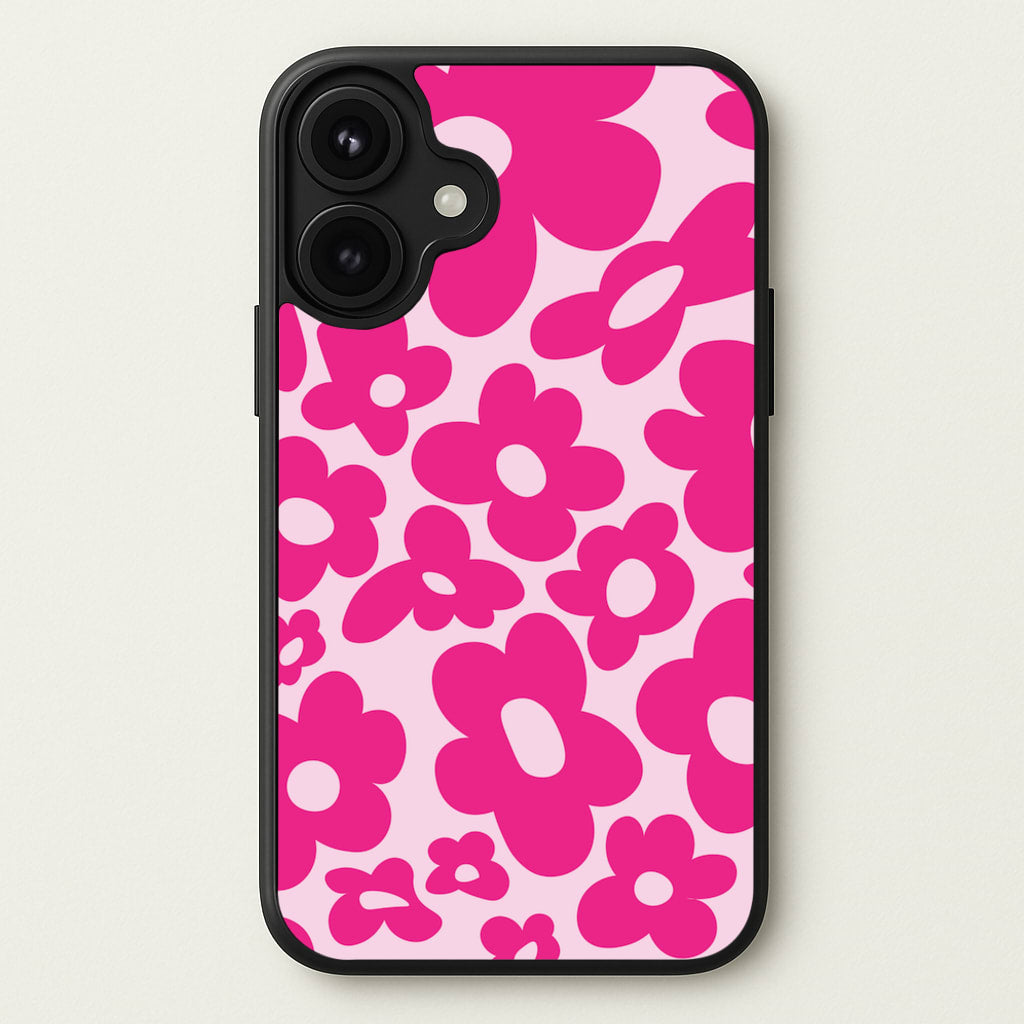 Pink Flowers - Trippy Patterns Phone Case for iPhone 17