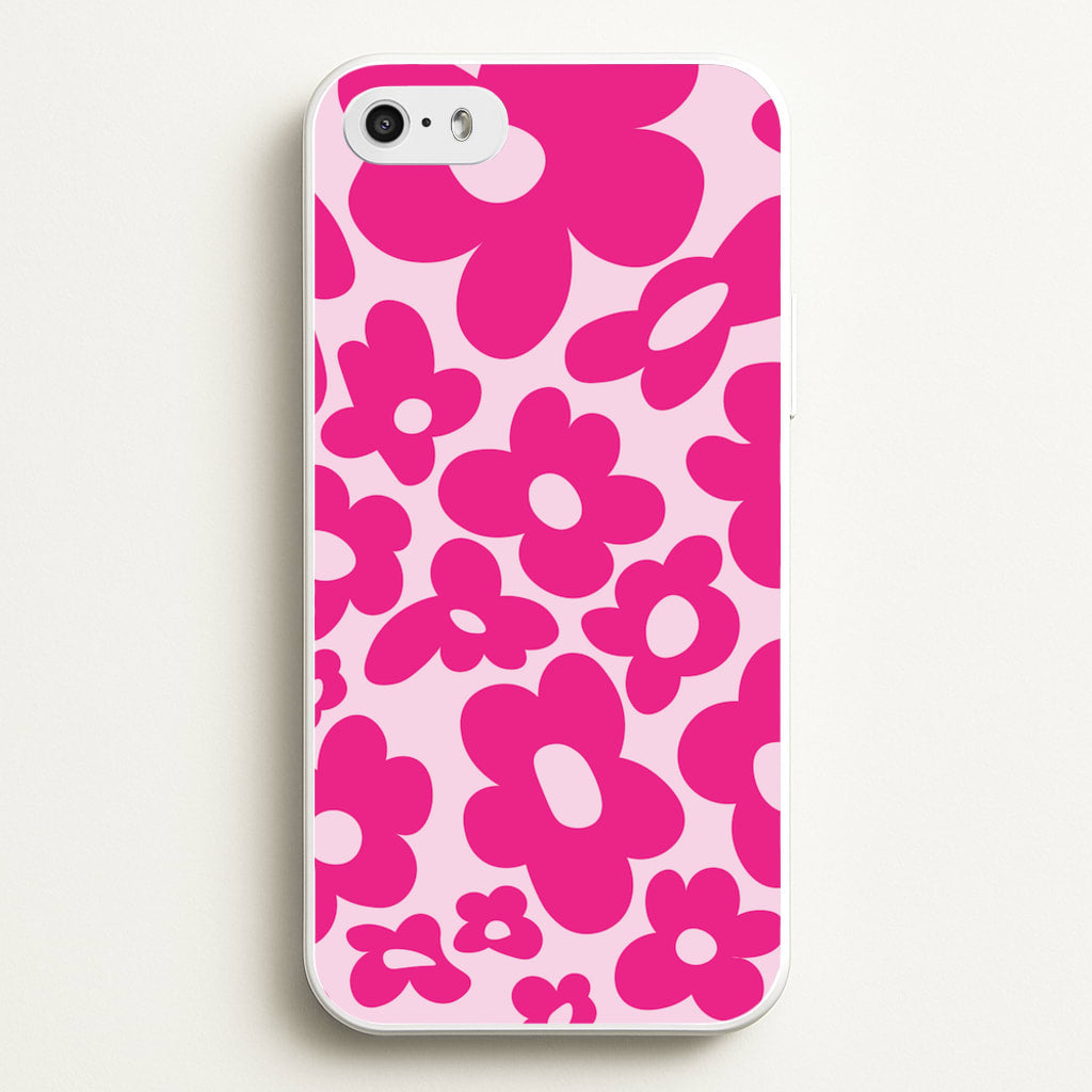 Pink Flowers - Trippy Patterns - Trippy Patterns Phone Case for iPhone 5 / 5s / SE 2016