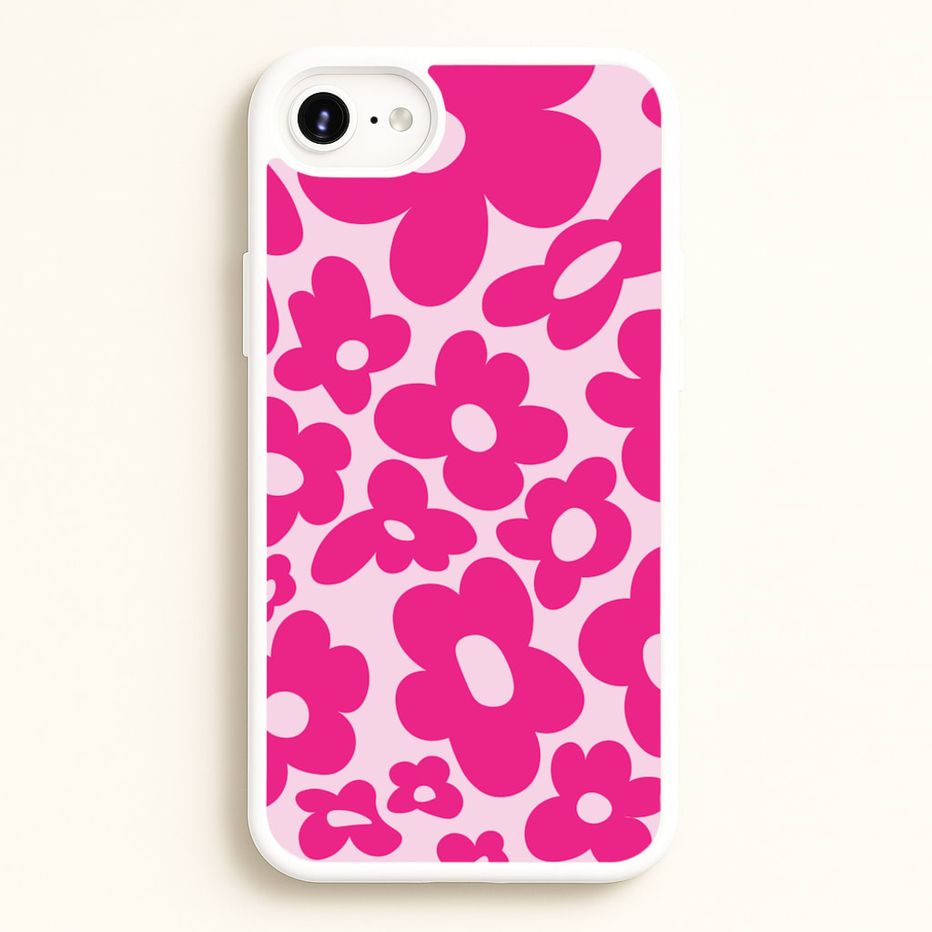 Pink Flowers - Trippy Patterns - Trippy Patterns Phone Case for iPhone 6 / 7 / 8 / SE