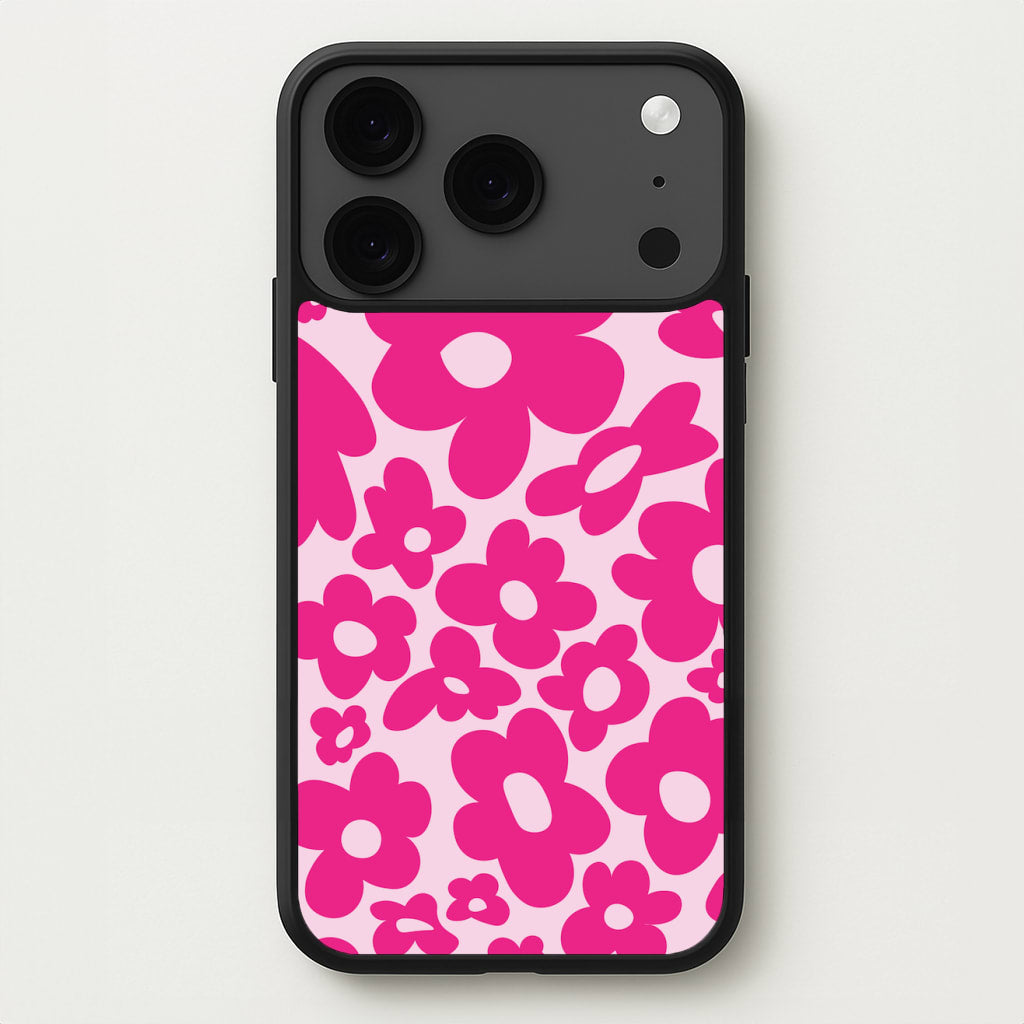 Pink Flowers - Trippy Patterns Phone Case for iPhone 17 Pro