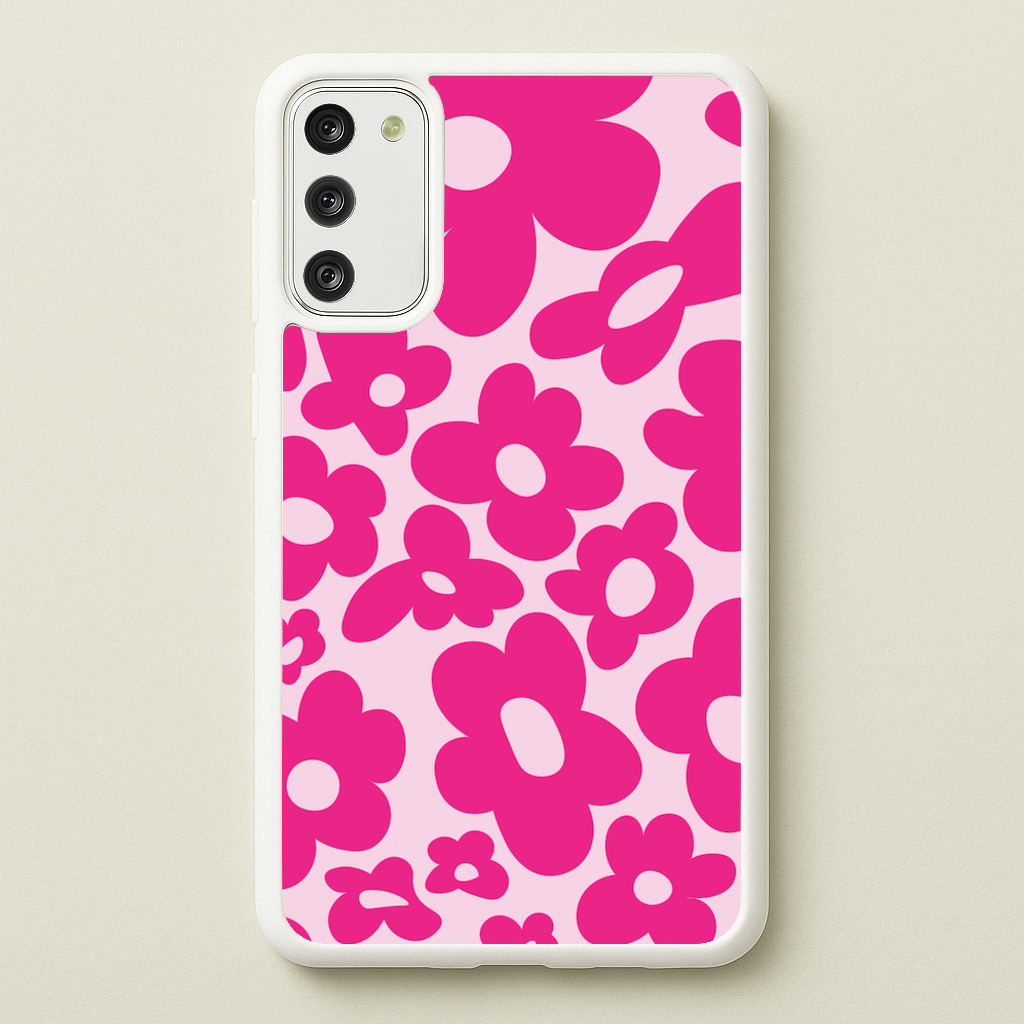 Pink Flowers - Trippy Patterns - Trippy Patterns Phone Case for Galaxy A41