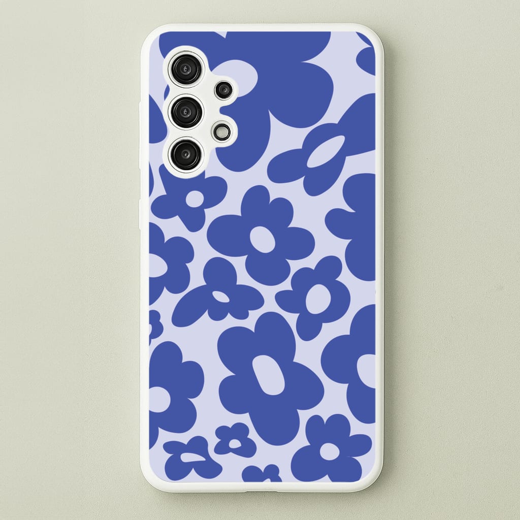 Blue Flowers - Trippy Patterns - Trippy Patterns Phone Case for Galaxy A13