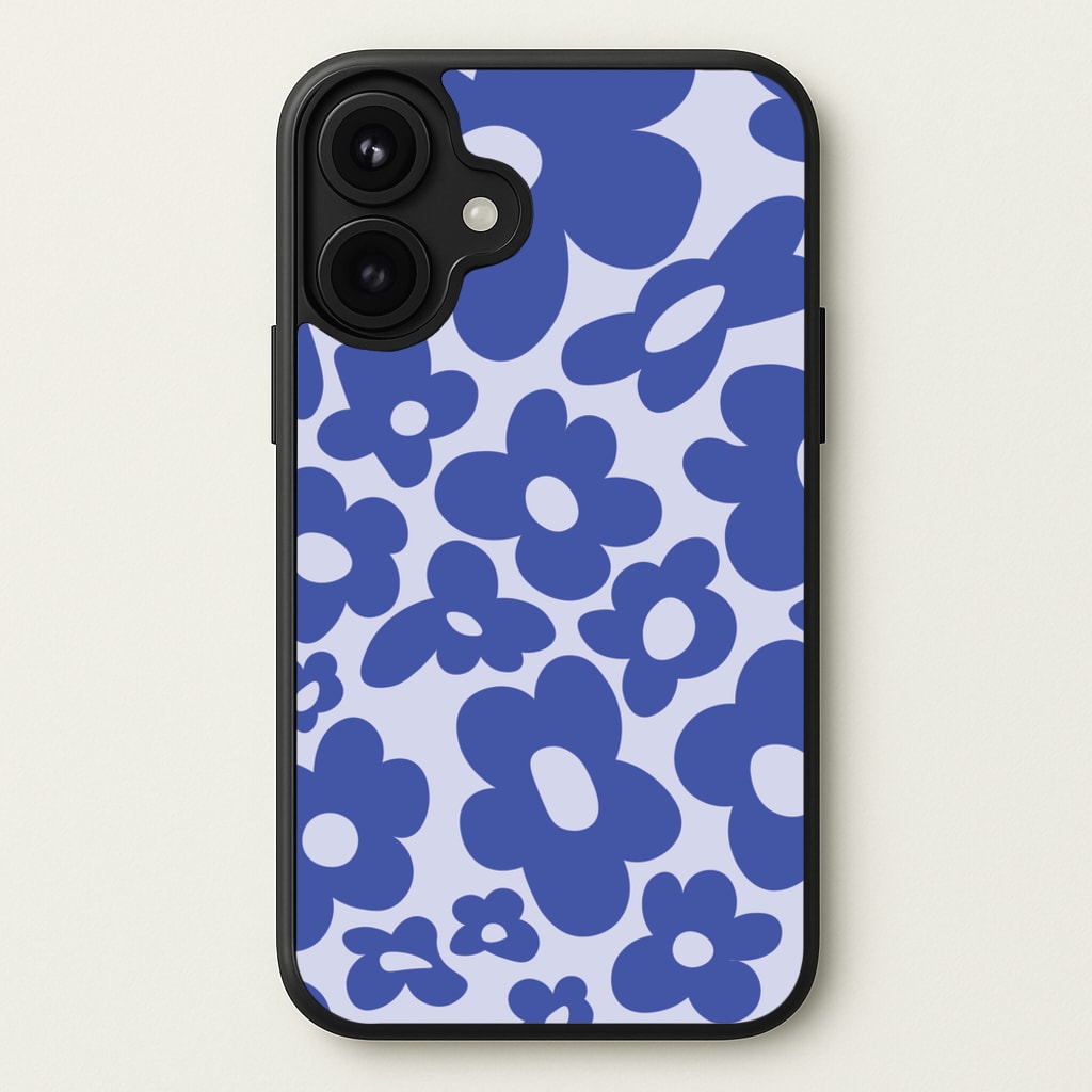 Blue Flowers - Trippy Patterns Phone Case for iPhone 17