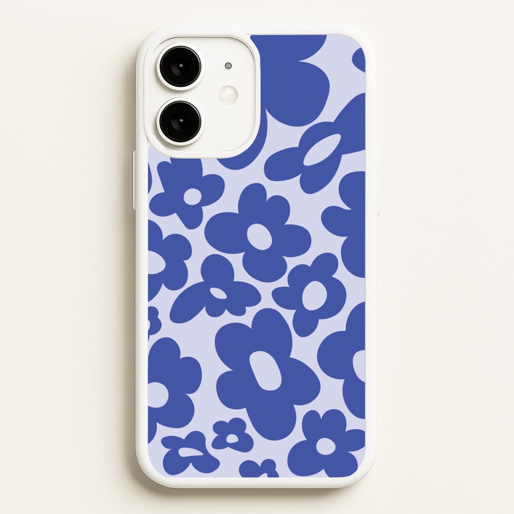 Blue Flowers - Trippy Patterns - Trippy Patterns Phone Case for iPhone 11