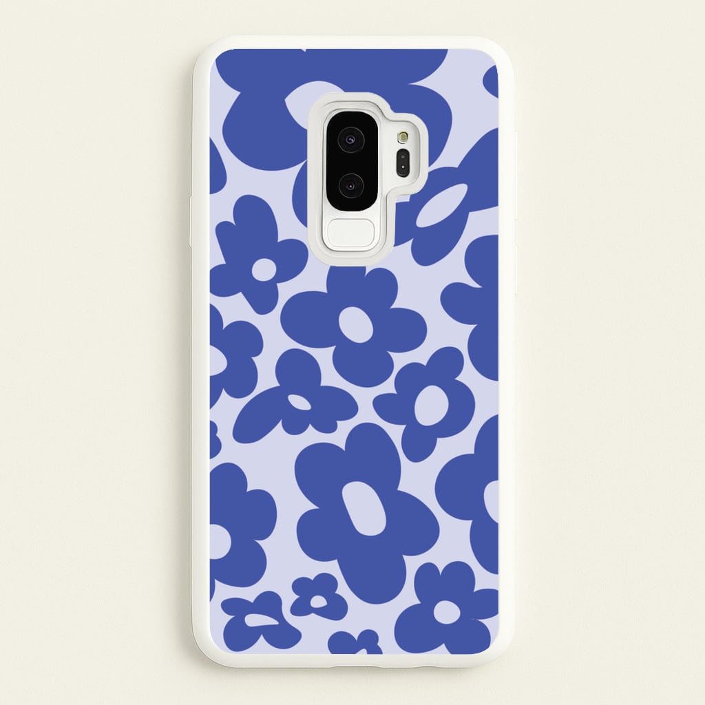 Blue Flowers - Trippy Patterns  - Trippy Patterns Phone Case for Galaxy S9 Plus