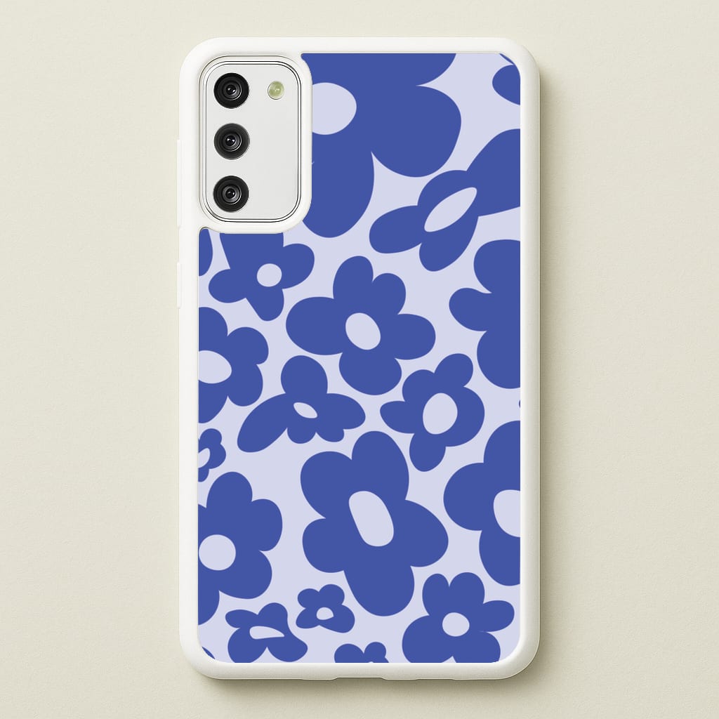Blue Flowers - Trippy Patterns - Trippy Patterns Phone Case for Galaxy S20FE