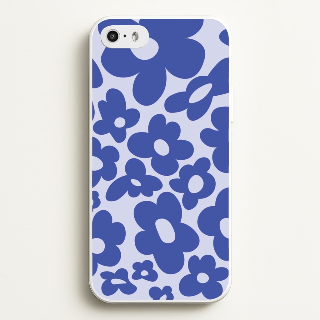 Blue Flowers - Trippy Patterns - Trippy Patterns Phone Case for iPhone 5 / 5s / SE 2016