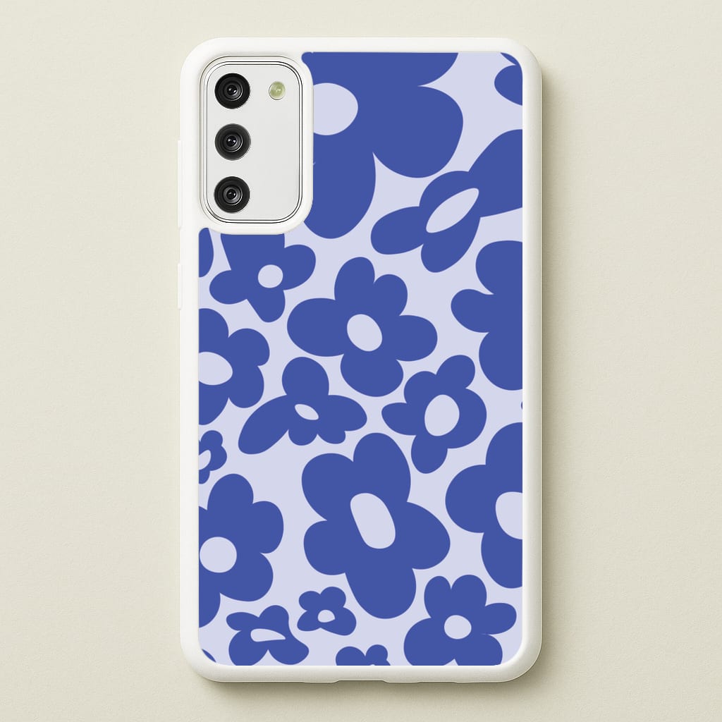 Blue Flowers - Trippy Patterns - Trippy Patterns Phone Case for Galaxy S20