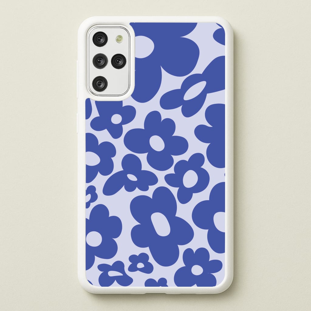 Blue Flowers - Trippy Patterns - Trippy Patterns Phone Case for Galaxy S20 Plus