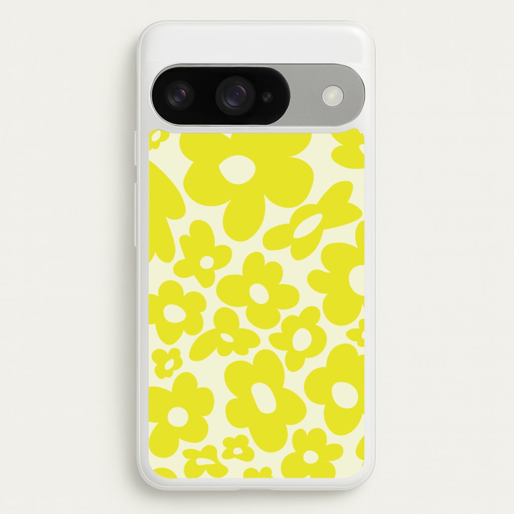 Yellow Flowers - Trippy Patterns Phone Case for Google Pixel 10 / 10 Pro