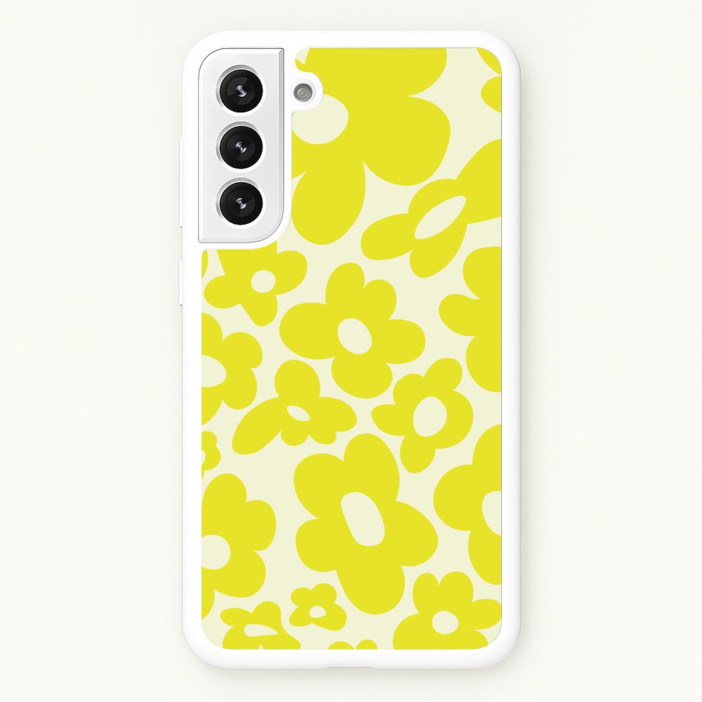 Yellow Flowers - Trippy Patterns - Trippy Patterns Phone Case for Galaxy S22 Plus