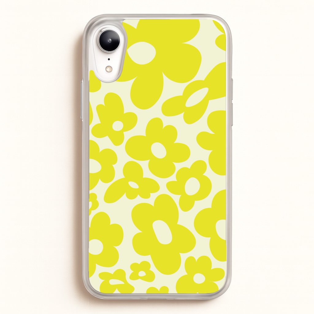 Yellow Flowers - Trippy Patterns - Trippy Patterns Phone Case for iPhone XR