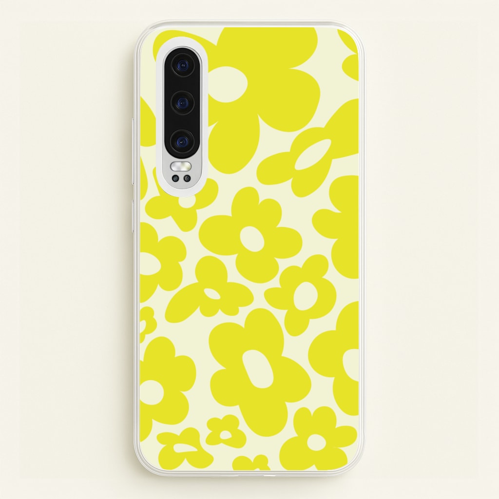 Yellow Flowers - Trippy Patterns - Trippy Patterns Phone Case for Huawei P30