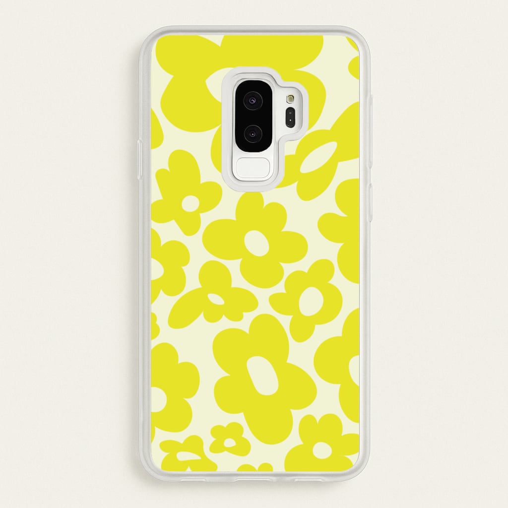 Yellow Flowers - Trippy Patterns - Trippy Patterns Phone Case for Galaxy S9 Plus