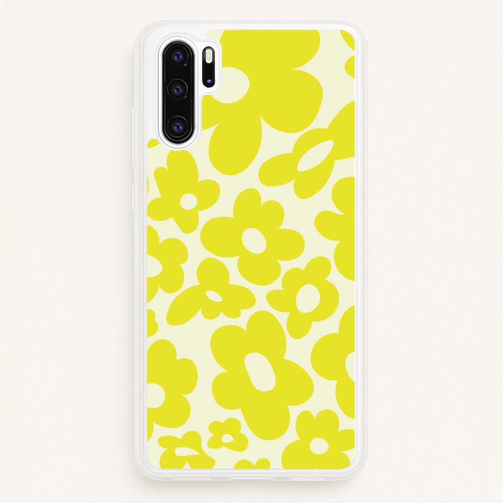 Yellow Flowers - Trippy Patterns - Trippy Patterns Phone Case for Huawei P30 Pro