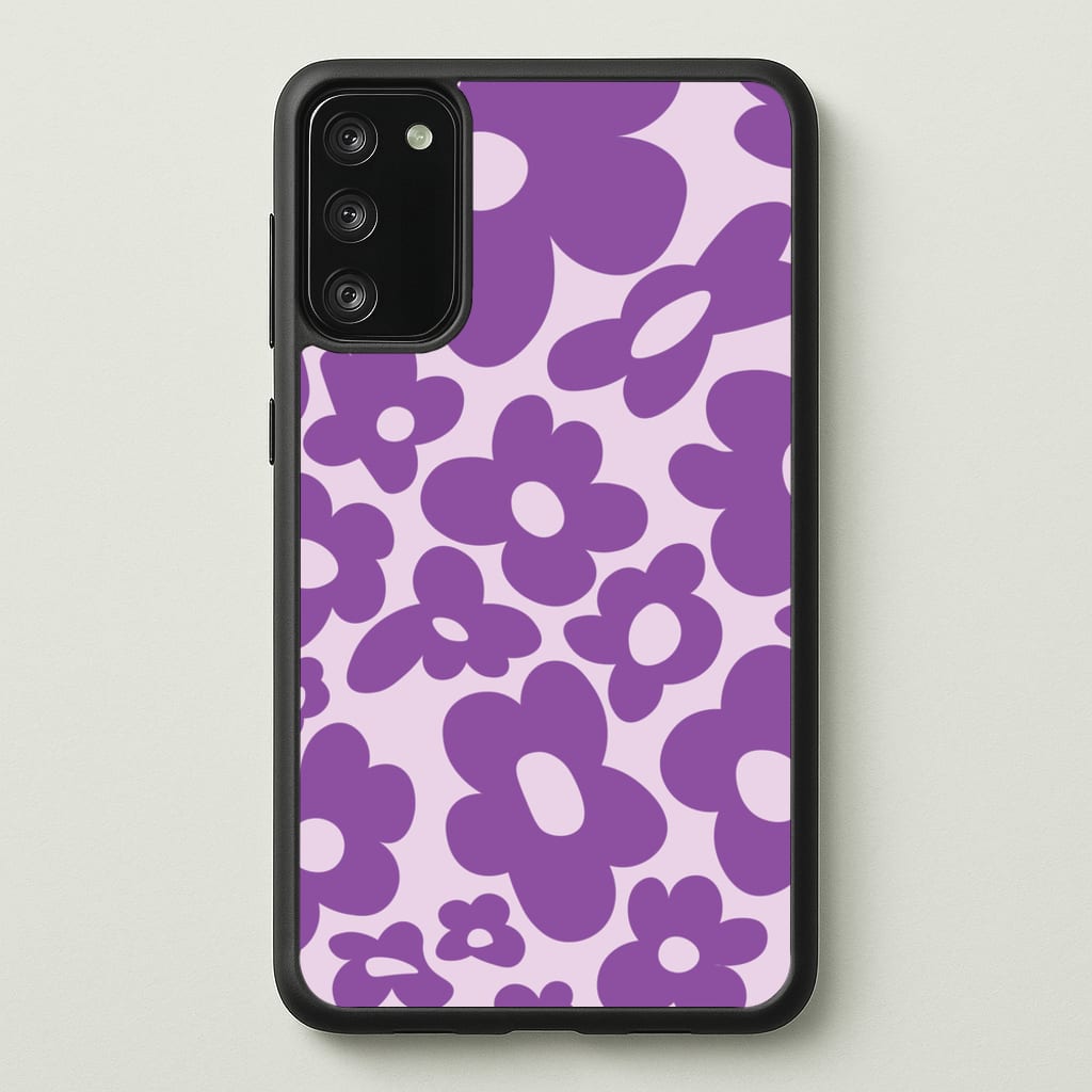 Purple Flowers - Trippy Patterns - Trippy Patterns Phone Case for Galaxy A41