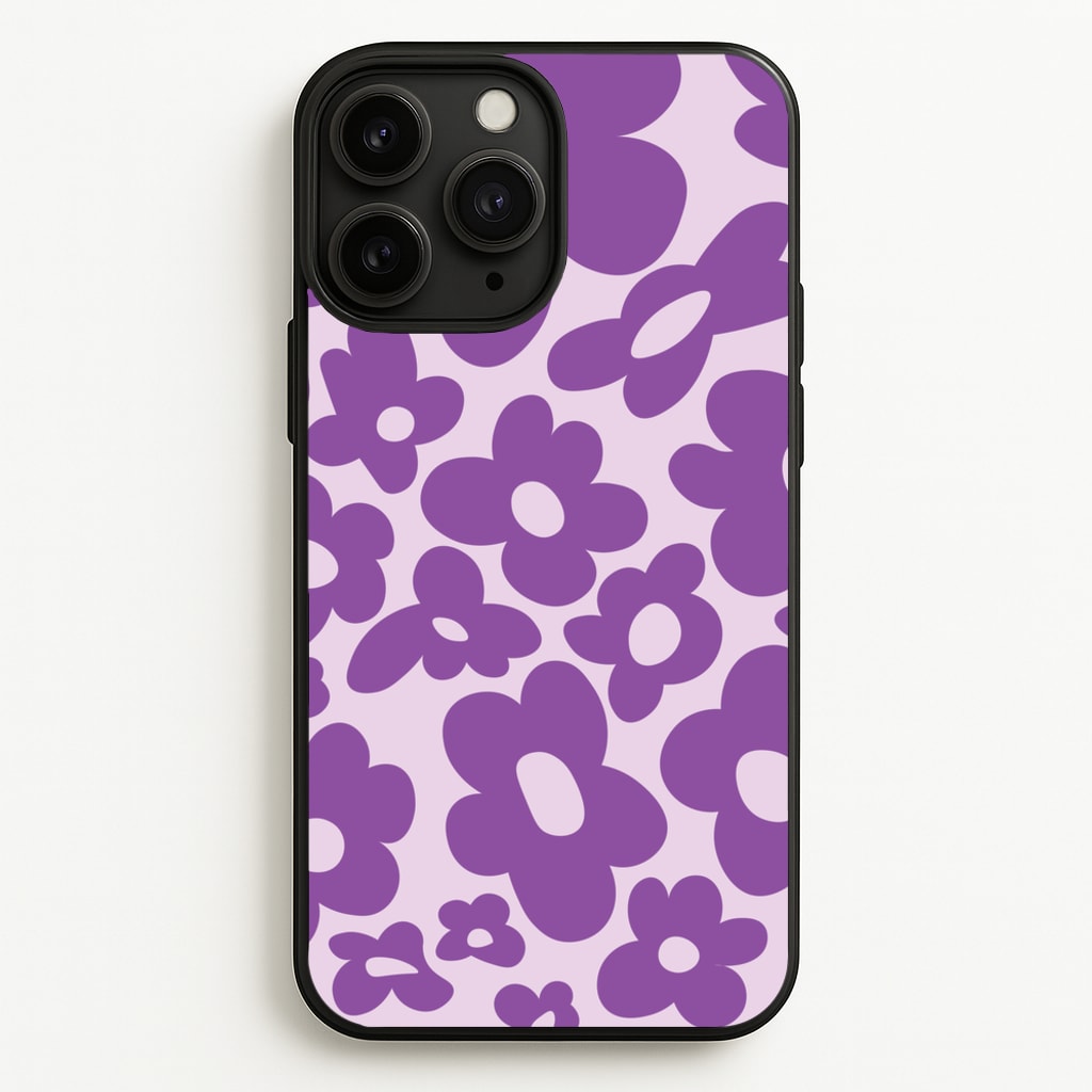 Purple Flowers - Trippy Patterns - Trippy Patterns Phone Case for iPhone 11 Pro Max