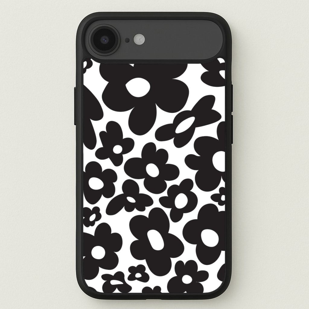 Black Flowers - Trippy Patterns Phone Case for iPhone 17 Air