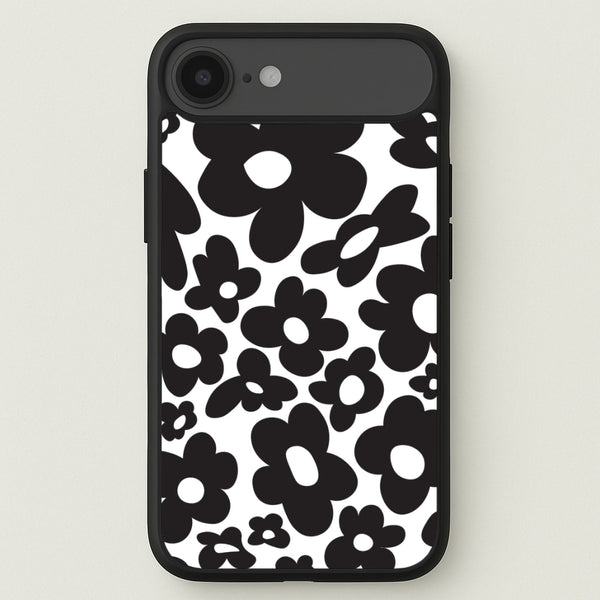 Black Flowers - Trippy Patterns Phone Case for iPhone 17 Air