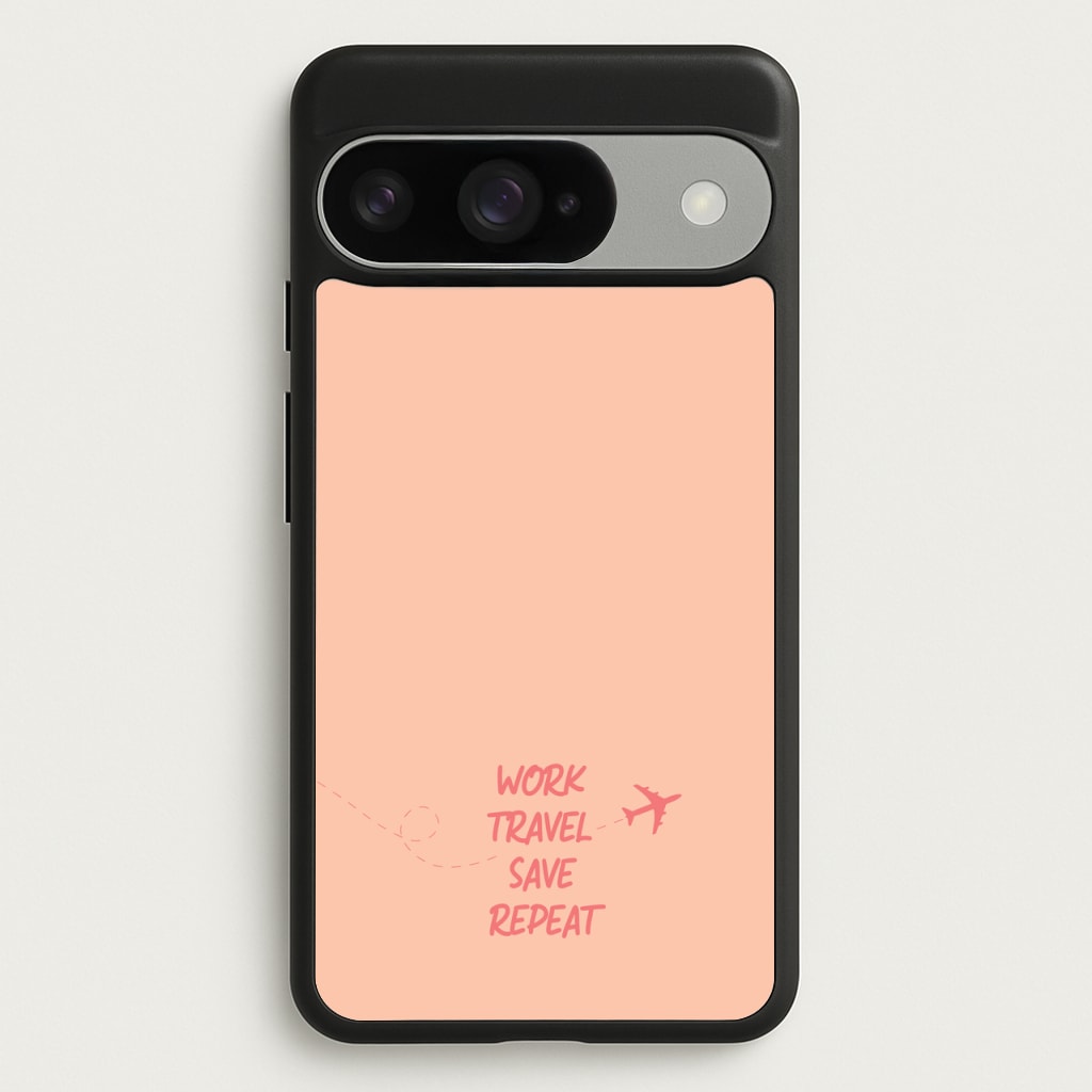 Work Travel Save Repeat - Travel Phone Case for Google Pixel 10 / 10 Pro