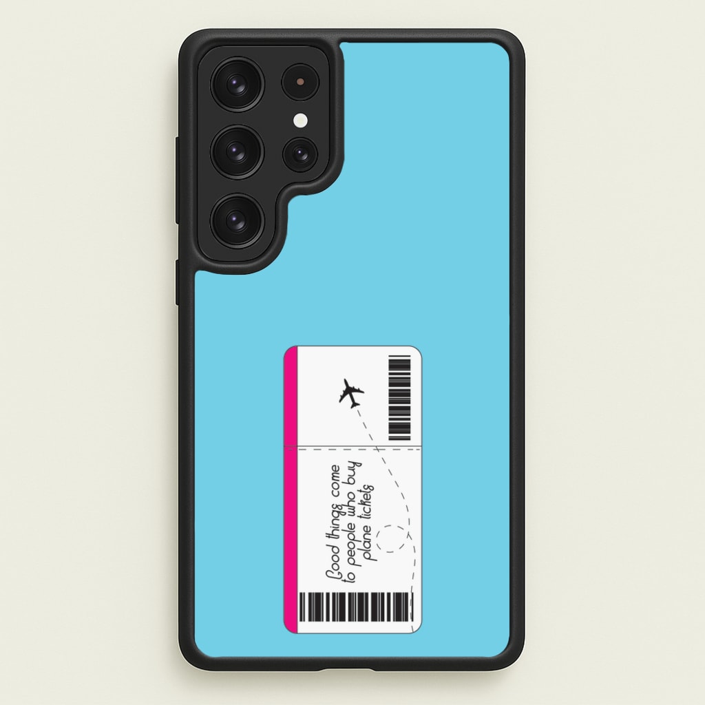 Buy Plane Tickets - Travel - Travel Phone Case for Galaxy S23 Ultra