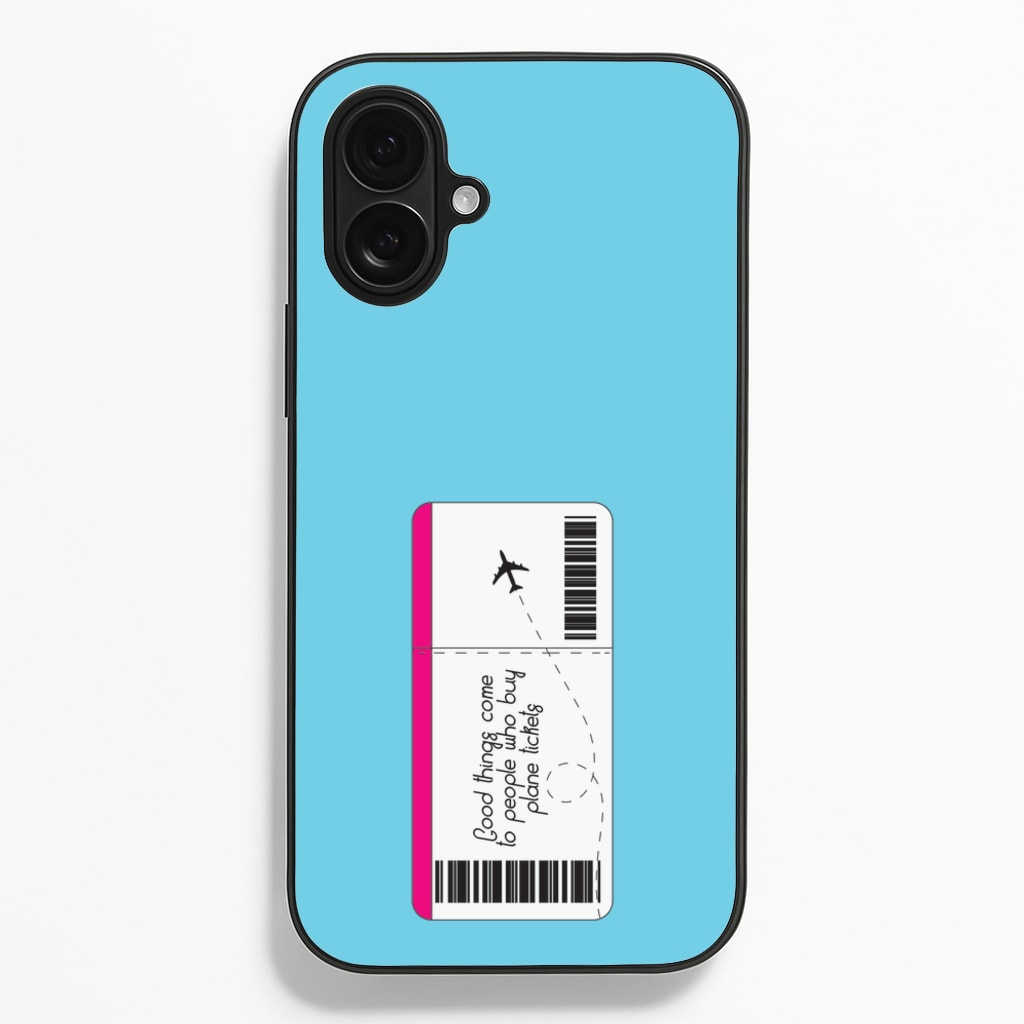 Buy Plane Tickets - Travel - Travel Phone Case for iPhone 16 Plus