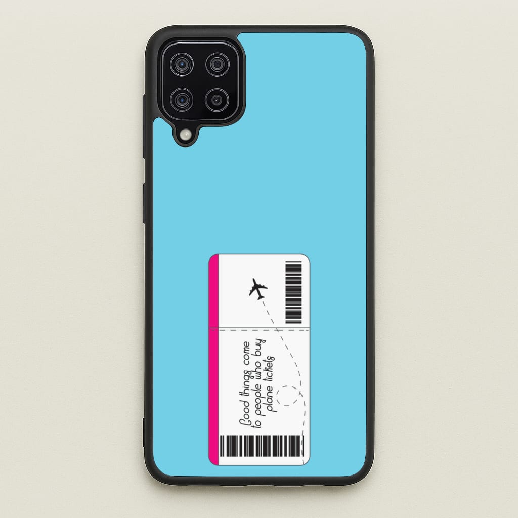 Buy Plane Tickets - Travel - Travel Phone Case for Galaxy A12