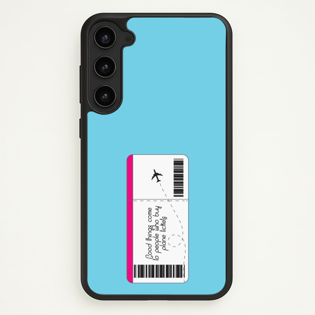 Buy Plane Tickets - Travel  - Travel Phone Case for Galaxy S23