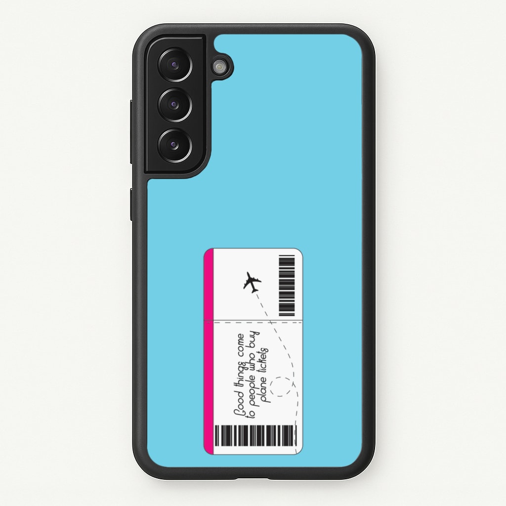Buy Plane Tickets - Travel  - Travel Phone Case for Galaxy S22 Plus